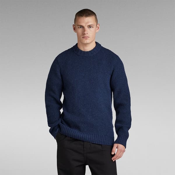 G-star Besætning Hals Sweater Chunky R Blå M Mand