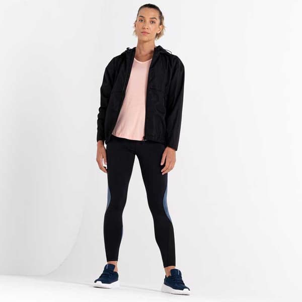 Dare2b Regnjakke Med Fuld Lynlås Swift Sort 16 Kvinde