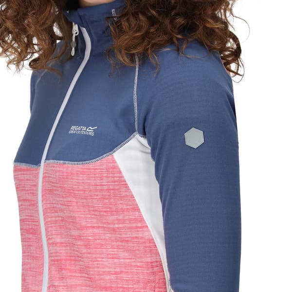 Regatta Fleece Med Fuld Lynlås Hepley Blå,Rosa 10 Kvinde
