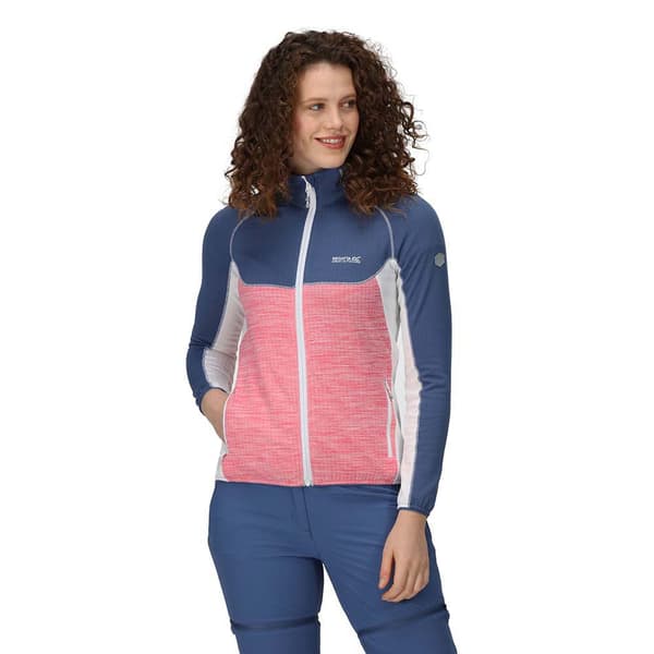 Regatta Fleece Med Fuld Lynlås Hepley Blå,Rosa 10 Kvinde