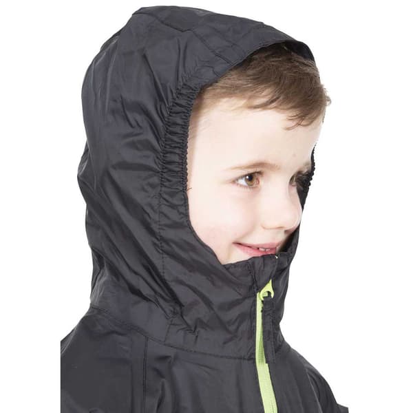 Trespass Jakke Qikpac Sort 3-4 Years Dreng