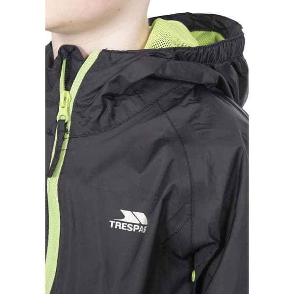 Trespass Jakke Qikpac Sort 3-4 Years Dreng