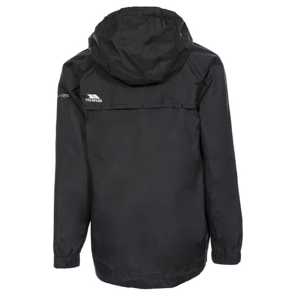 Trespass Jakke Qikpac Sort 3-4 Years Dreng