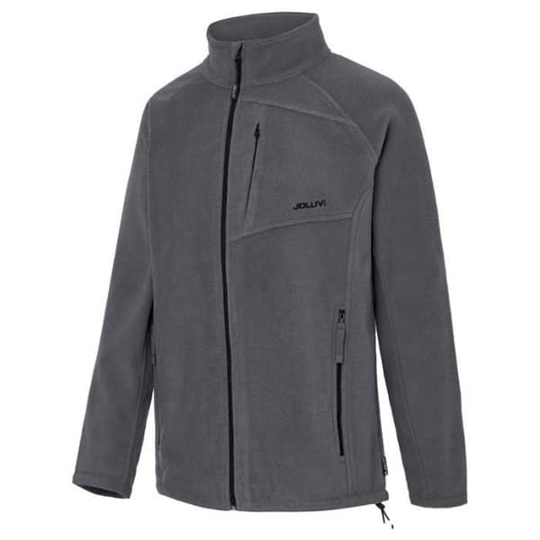 Joluvi Full Dragkedja Fleece Ecotech 380 Polar Grå M Man