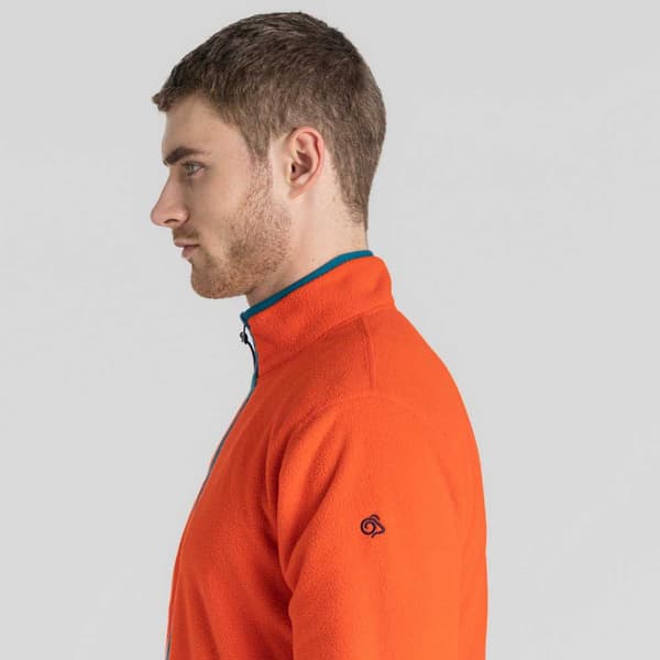 Craghoppers Halv Lynlås Fleece Co2 Renu Orange L Mand