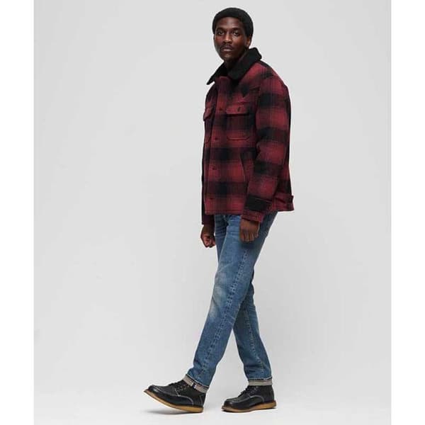 Superdry Täcka Merchant Wool Chore Röd L Man
