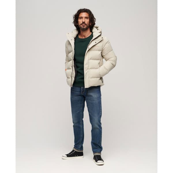 Superdry Pufferjacka Microfibre Sport Beige S Man