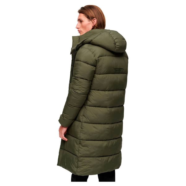 Superdry Puffer Jakke Rips Longline Grøn M Mand