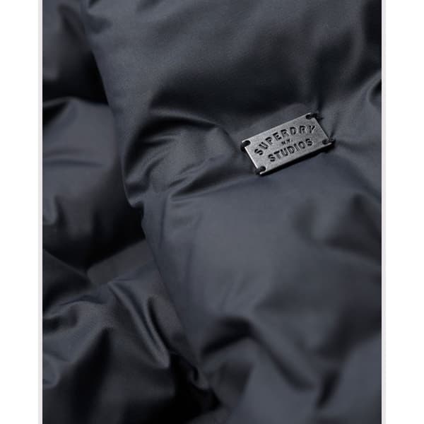 Superdry Puffer Jakke Short Quilted Blå S Mand