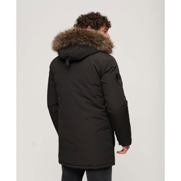 Superdry Parkas Everest Faux Fur Svart S Man