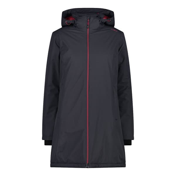 Cmp Jakke Coat Zip Hood 32z1406 Sort XS Kvinde