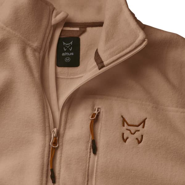 Altus Full Dragkedja Fleece Lombardia Brun 2XL Man