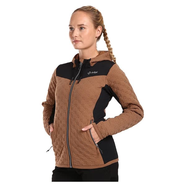 Kilpi Full Dragkedja Fleece Nevia Brun 38 Kvinna