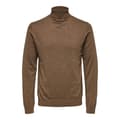 Miniatyrbillede 3 af 6: Selected Trøje Med Rund Hals Berg Brun XL Mand