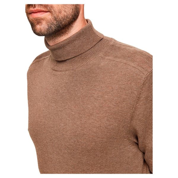 Selected Trøje Med Rund Hals Berg Brun XL Mand