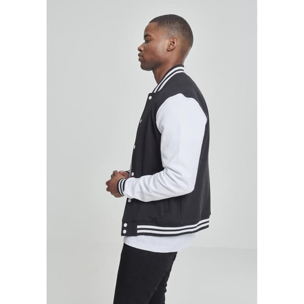 Urban Classics 2-tone College College Sweat Basic Jakke Sort XL Mand