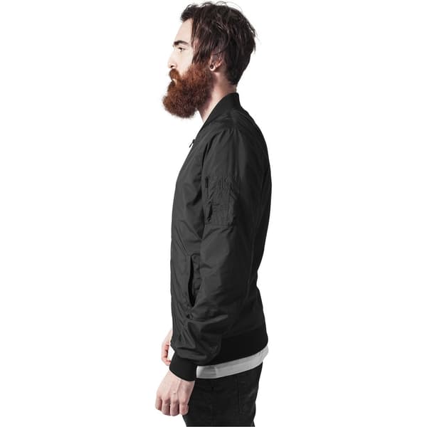 Urban Classics Parka Light Sort M Mand
