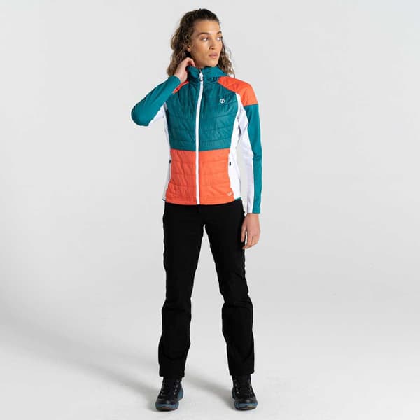 Dare2b Jakke Culmination Wool Hybrid Grøn,Orange 10 Kvinde