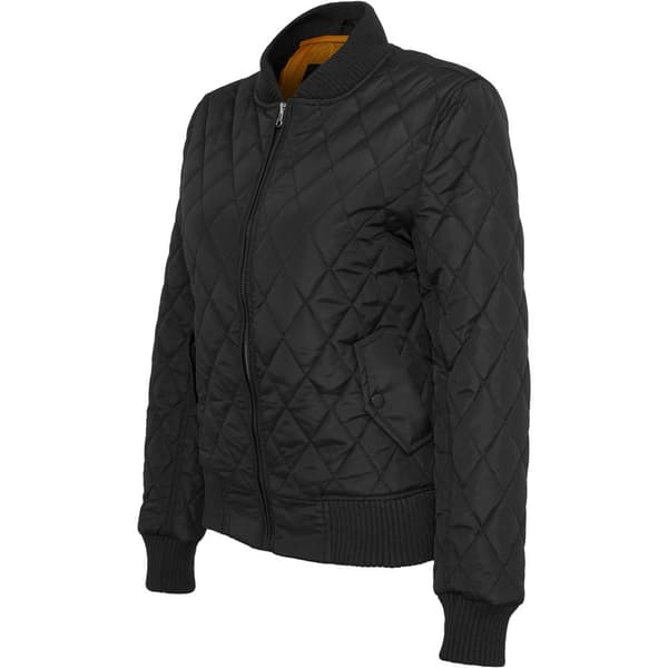 Urban Classics Parka Diamond Sort XS Kvinde