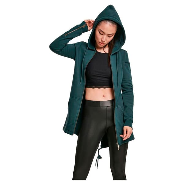 Urban Classics Sweatshirt Parka Grøn S Kvinde