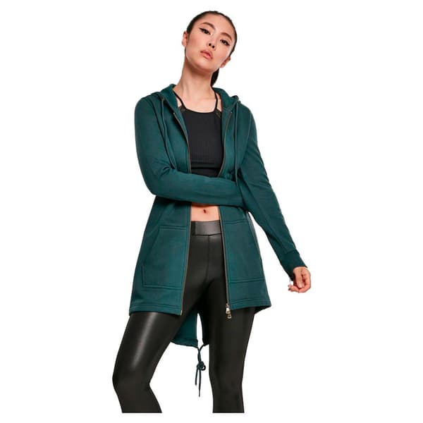 Urban Classics Sweatshirt Parka Grøn S Kvinde