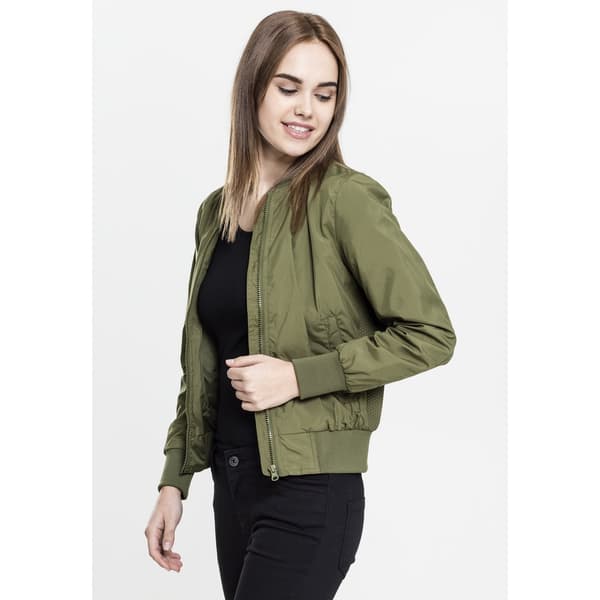 Urban Classics Bomber Light Parka Grøn XS Kvinde