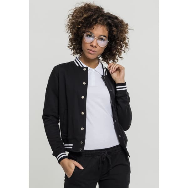 Urban Classics Jakke Sweatshirt College Sort L Kvinde