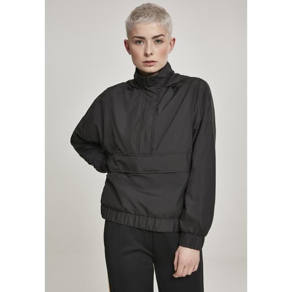 Urban Classics Parka Panel Sort M Kvinde