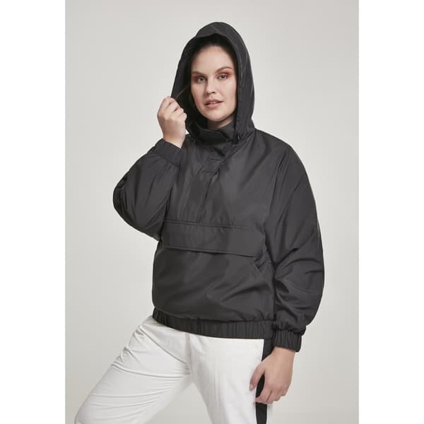 Urban Classics Parka Panel Sort M Kvinde