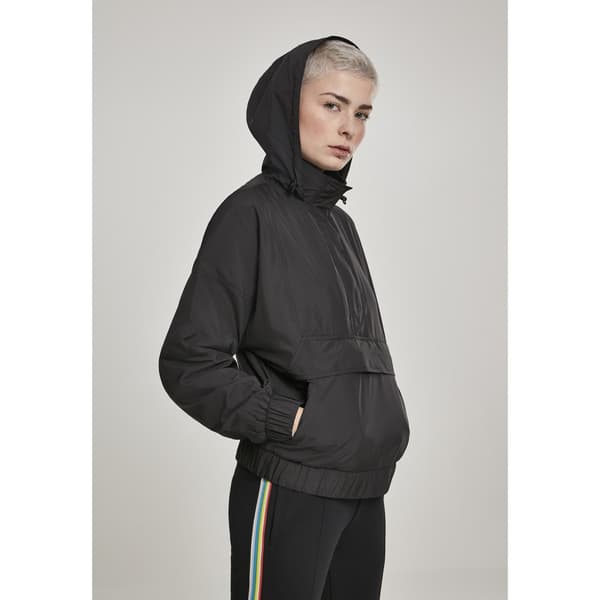 Urban Classics Parka Panel Sort M Kvinde