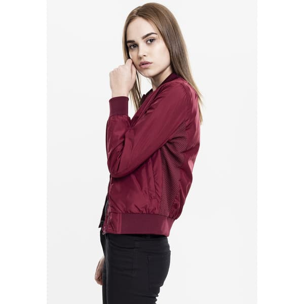 Urban Classics Let Parka Bomber Rød S Kvinde