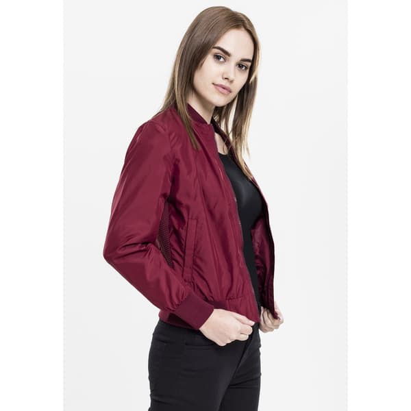 Urban Classics Let Parka Bomber Rød S Kvinde