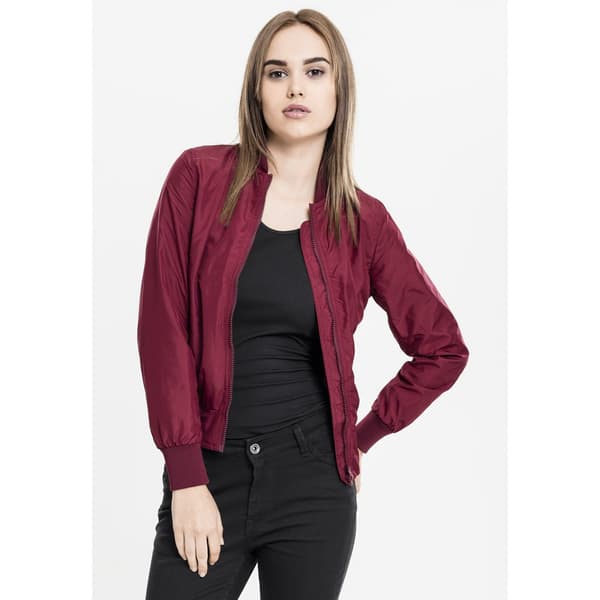 Urban Classics Let Parka Bomber Rød M Kvinde
