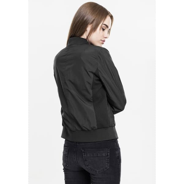 Urban Classics Let Parka Bomber Sort XS Kvinde