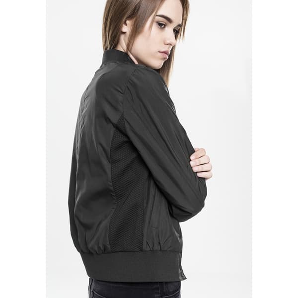Urban Classics Let Parka Bomber Sort XS Kvinde