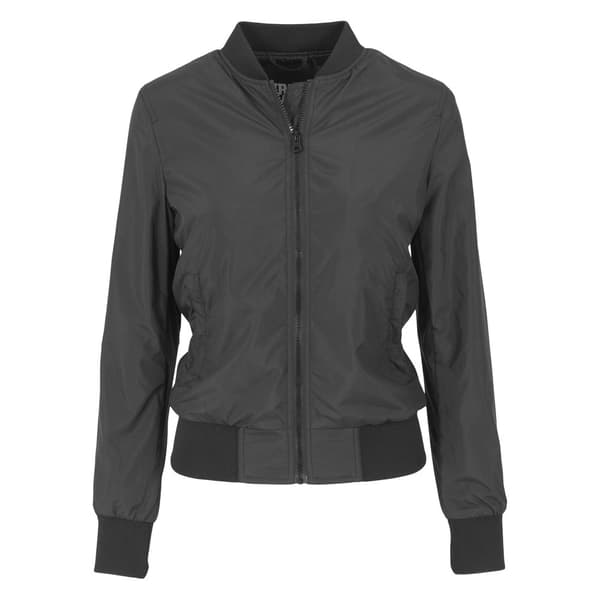 Urban Classics Let Parka Bomber Sort XS Kvinde