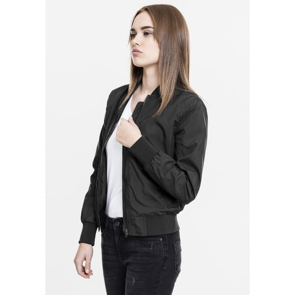 Urban Classics Let Parka Bomber Sort XS Kvinde