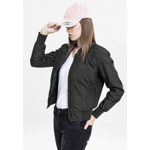 Urban Classics Let Parka Bomber Sort XS Kvinde