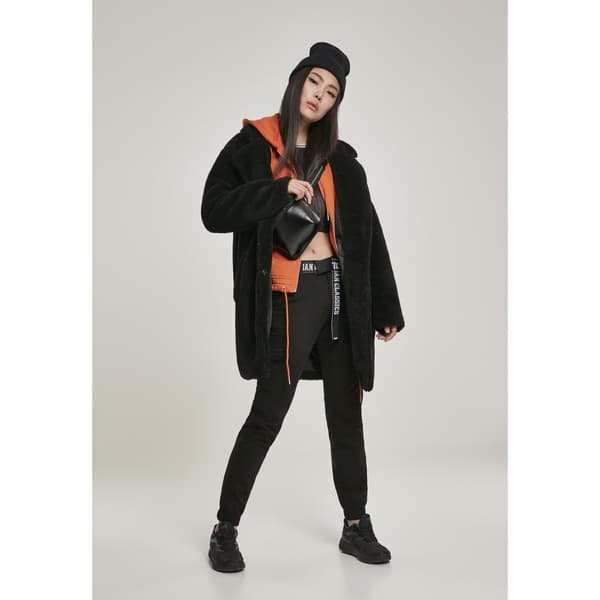 Urban Classics Overdimensioneret Parka Sherpa Sort XL Kvinde