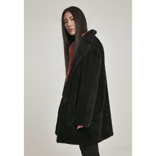 Urban Classics Overdimensioneret Parka Sherpa Sort XL Kvinde