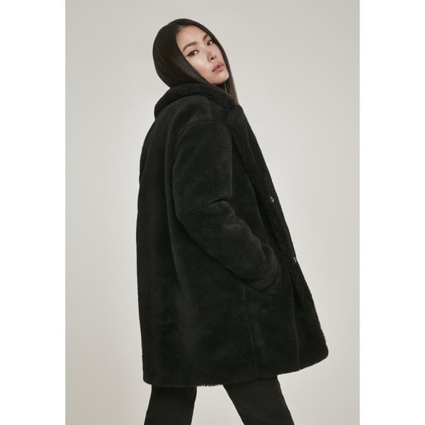 Urban Classics Overdimensioneret Parka Sherpa Sort XL Kvinde
