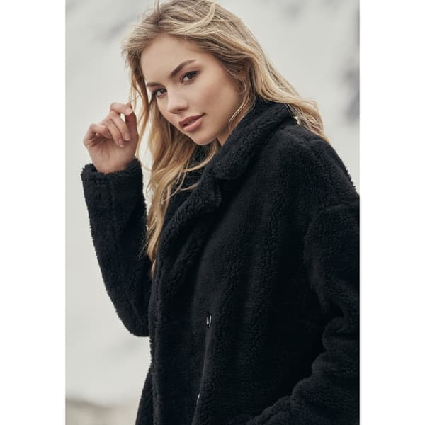 Urban Classics Overdimensioneret Parka Sherpa Sort XL Kvinde