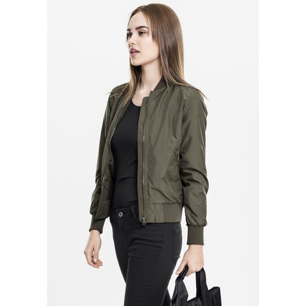 Urban Classics Ljus Parka Bomber Grönt M Kvinna