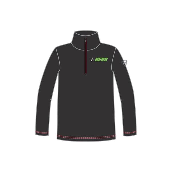 Rossignol Halv Lynlås Fleece Hero Warm Stretch Sort 12 Years