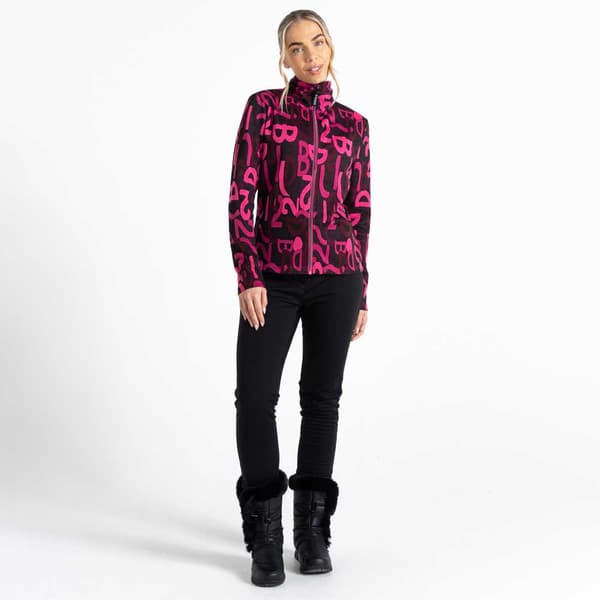Dare2b Fleece Med Fuld Lynlås Glades Rosa 18 Kvinde