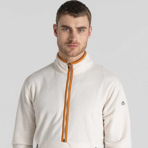 Craghoppers Halv Lynlås Fleece Co2 Renu Beige L Mand