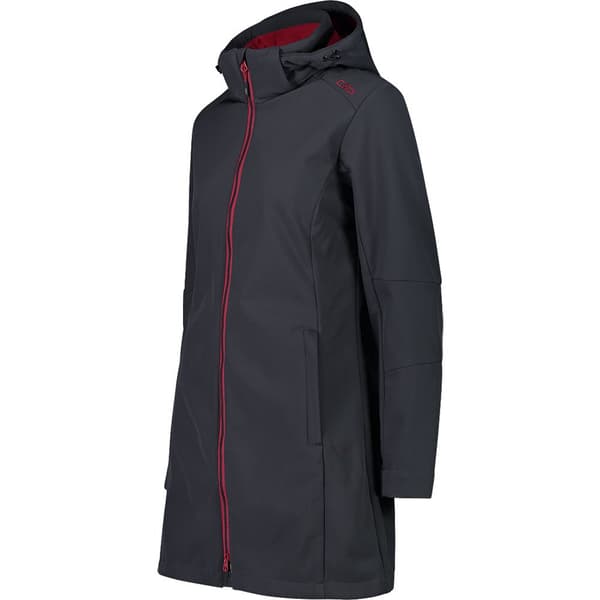 Cmp Frakke Longline Softshell 3a08326 Grå XS Kvinde