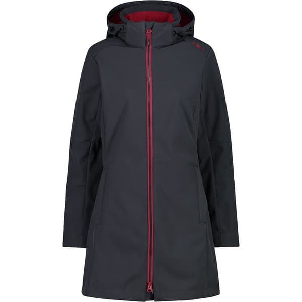 Cmp Frakke Longline Softshell 3a08326 Grå XS Kvinde