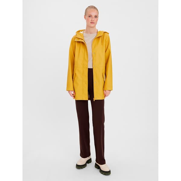 Vero Moda Frakke Malou Coated Gul XS Kvinde