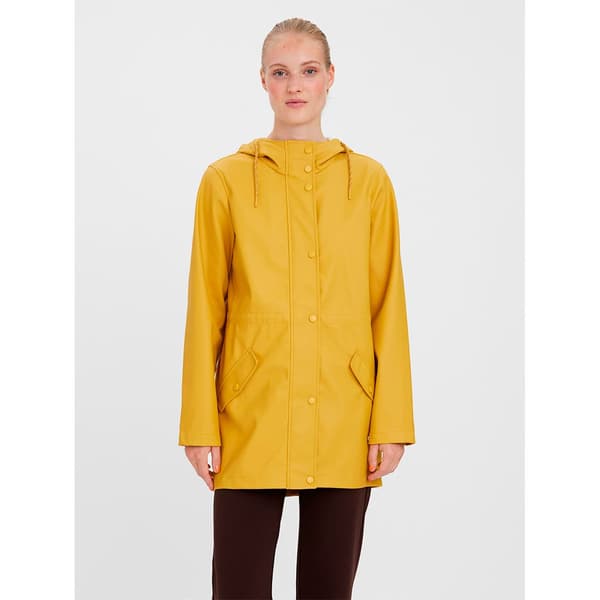 Vero Moda Frakke Malou Coated Gul XS Kvinde